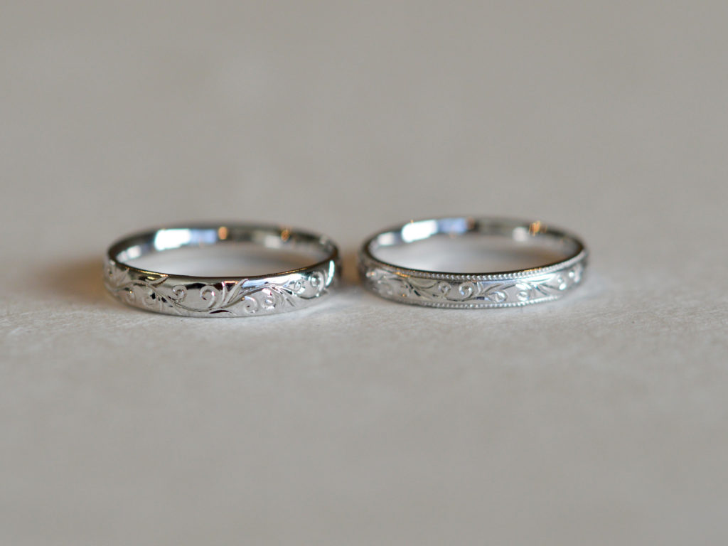 結婚指輪への手彫り加工について